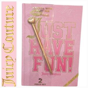 Juicy Couture Home Just Have Fun Journal and Heart Pen Set